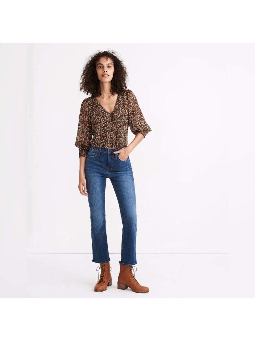 Madewell Cali Demi-Boot Jeans in Lockwood Wash